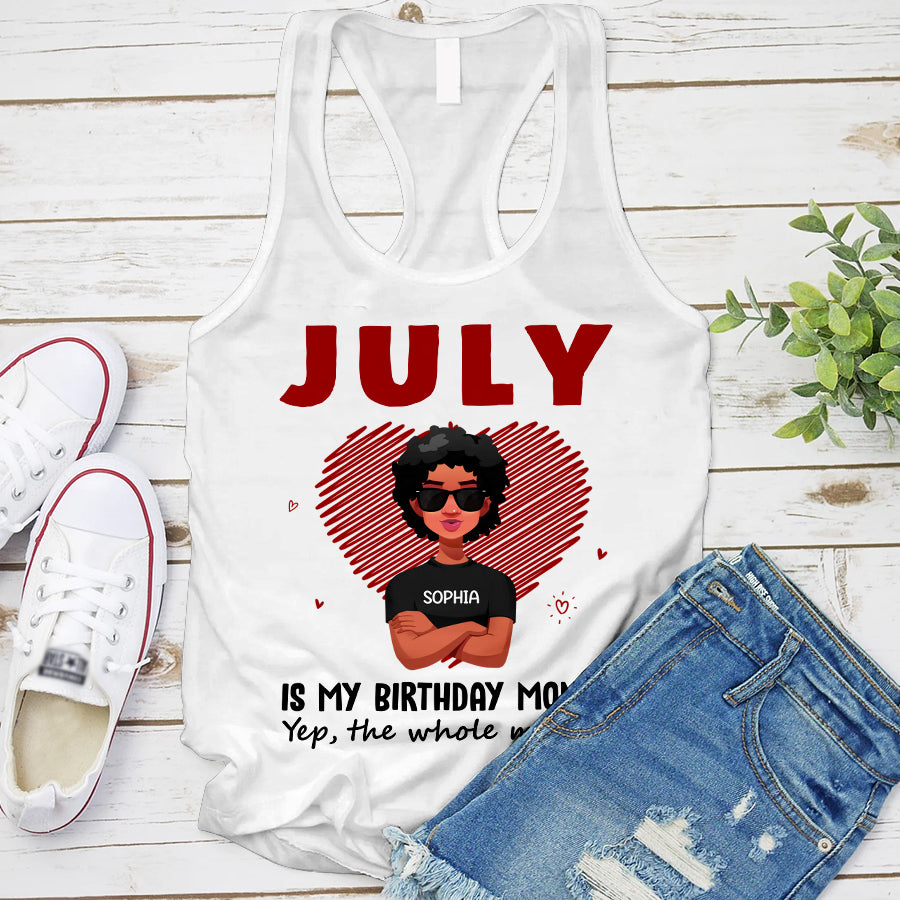 July Birthday Shirt, Custom Birthday Shirt, Queens Born In July, July Birthday Shirts For Woman, July Birthday Gifts