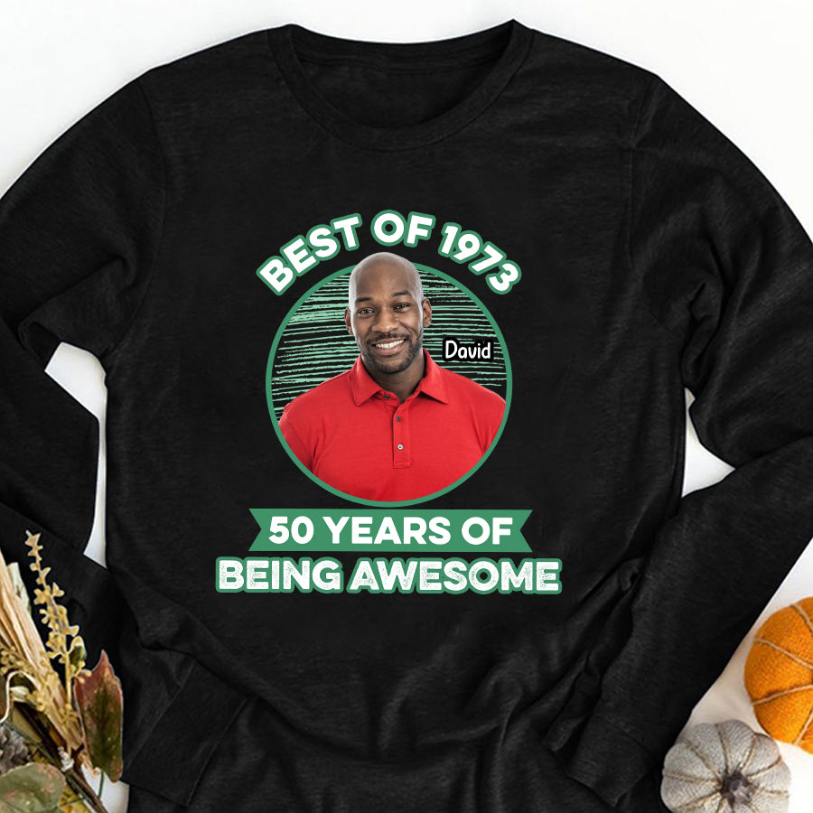 Personalized Birthday T Shirt, Chapter 50, Fabulous Since 1973 50th Birthday Unique T Shirt For Man