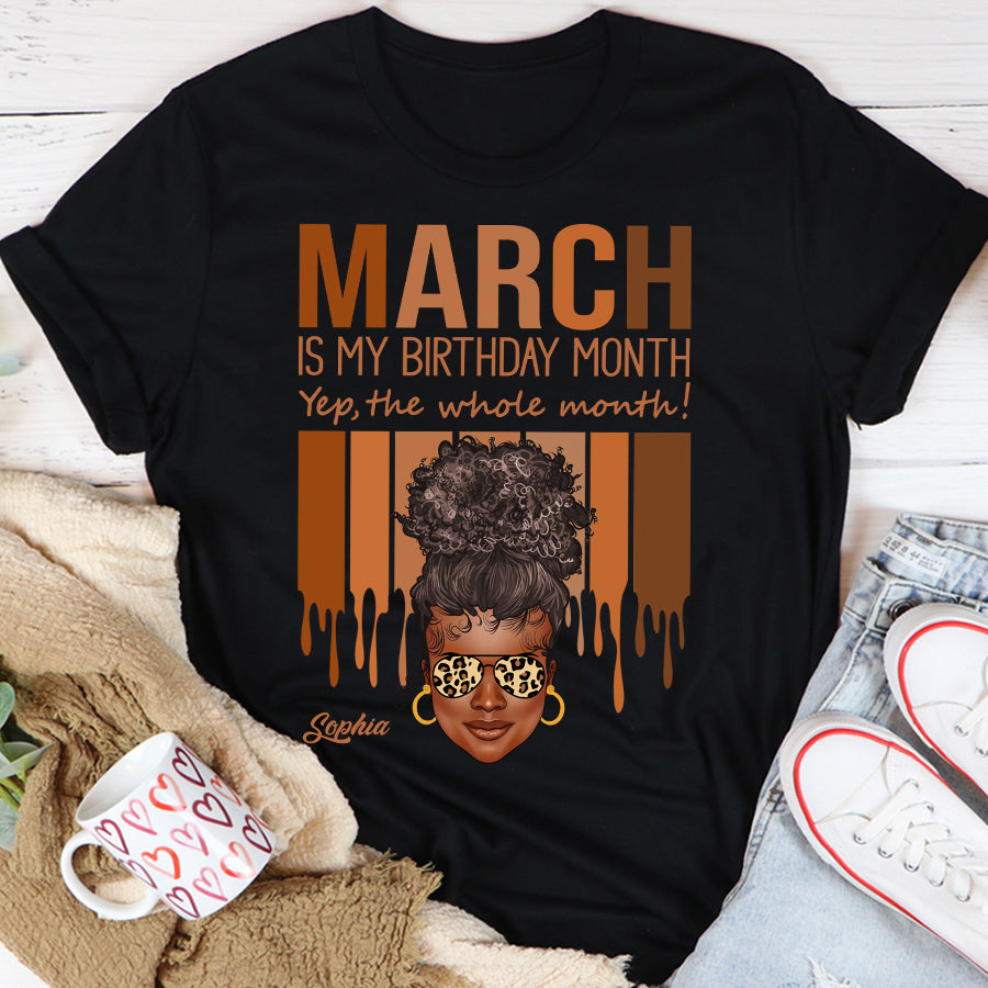 Custom Birthday Shirt, March Birthday Shirts For Woman, March Birthday Gifts