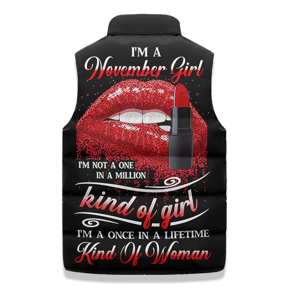 Puffer Vest - Personalized November Birthday Month, Gift Ideas For November Birthday For Girls