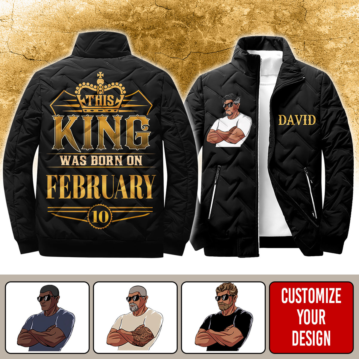 Puffer Jacket - Personalized Gift For February Man