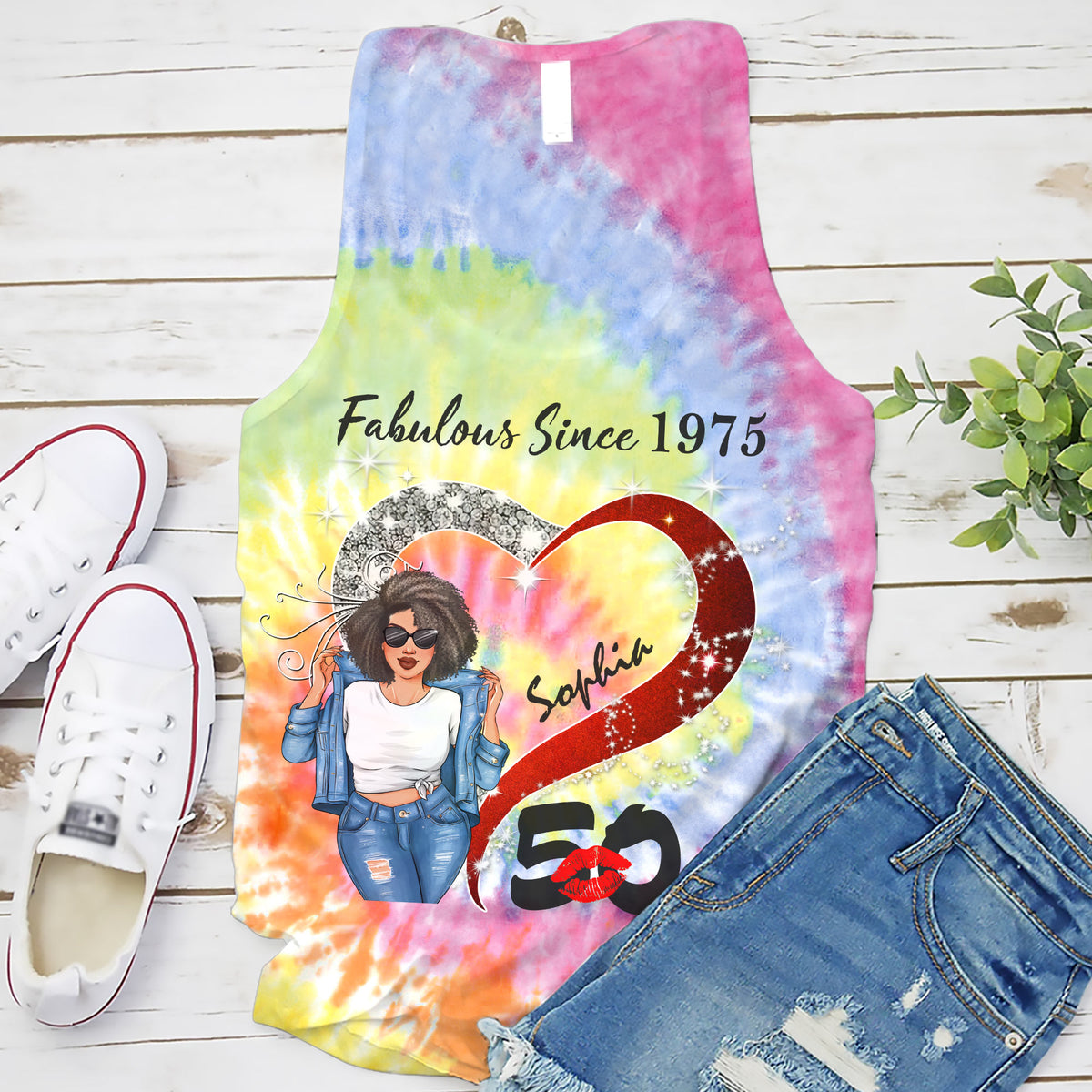 Chapter 50, Fabulous Since 1975 50th Birthday Unique T Shirt For Woman, Custom Birthday Shirt, Her Gifts For 50 Years Old , Turning 50 Birthday Cotton Shirt-YPT-TLQ