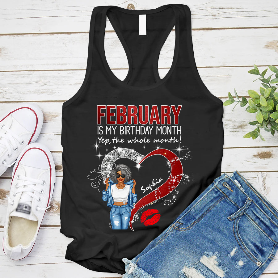 February Birthday Shirt, Custom Birthday Shirt, Queens Born In February, February Birthday Shirts For Woman, February Birthday Gifts