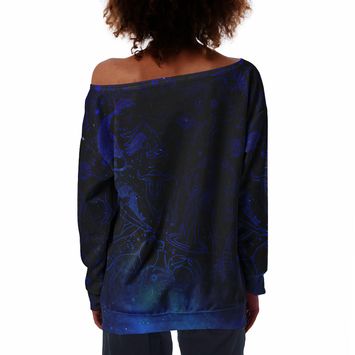 Women's Off-Shoulder Sweatshirt - Personalized Gift For Aquarius Girls