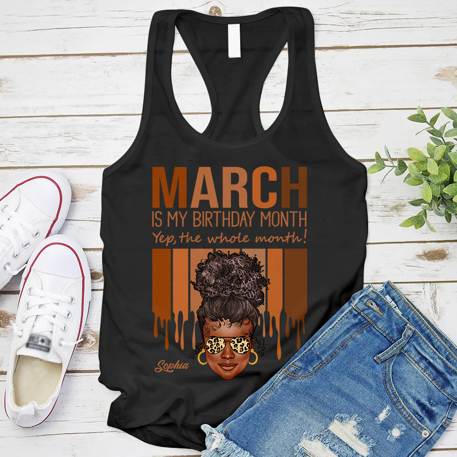 Custom Birthday Shirt, March Birthday Shirts For Woman, March Birthday Gifts