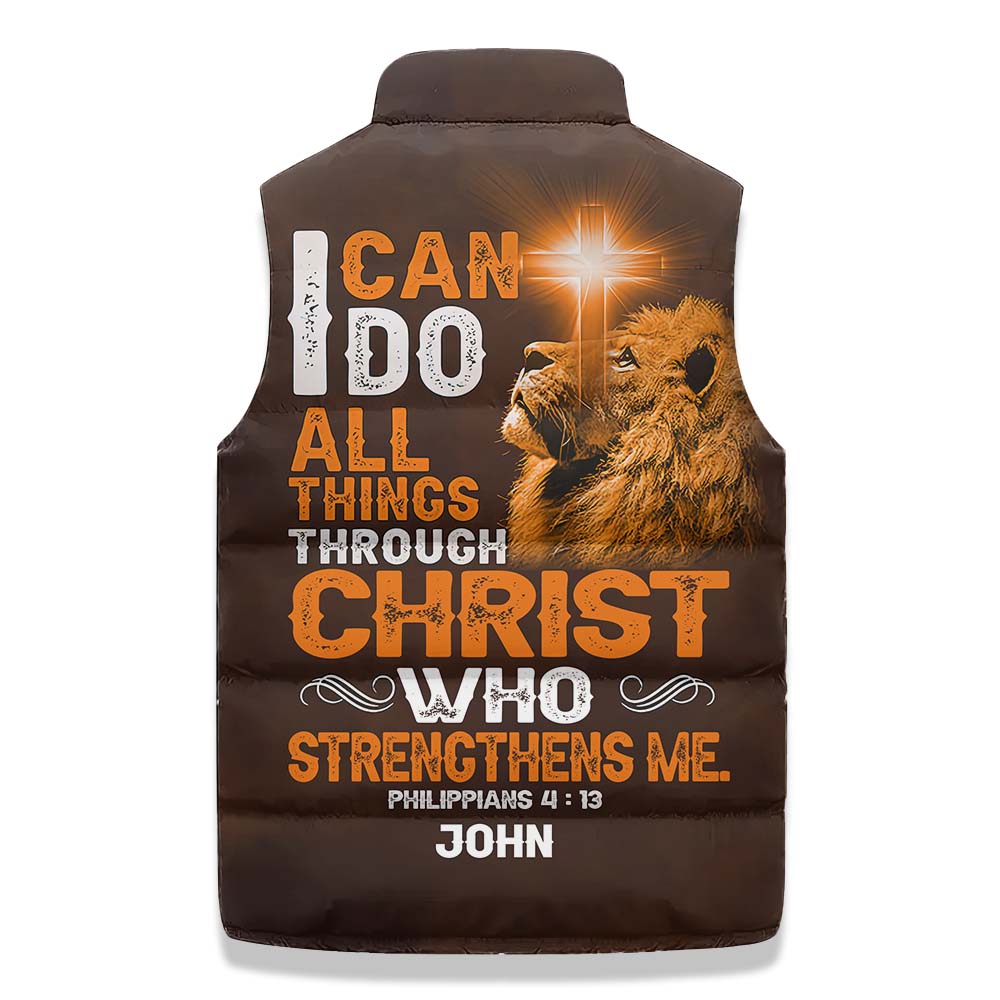 Puffer Vest - Gift Ideas For Men Jesus Lovers , Christ Gift