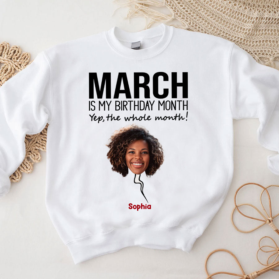 Custom Birthday Shirt, March Birthday Shirts For Woman, March Birthday Gifts