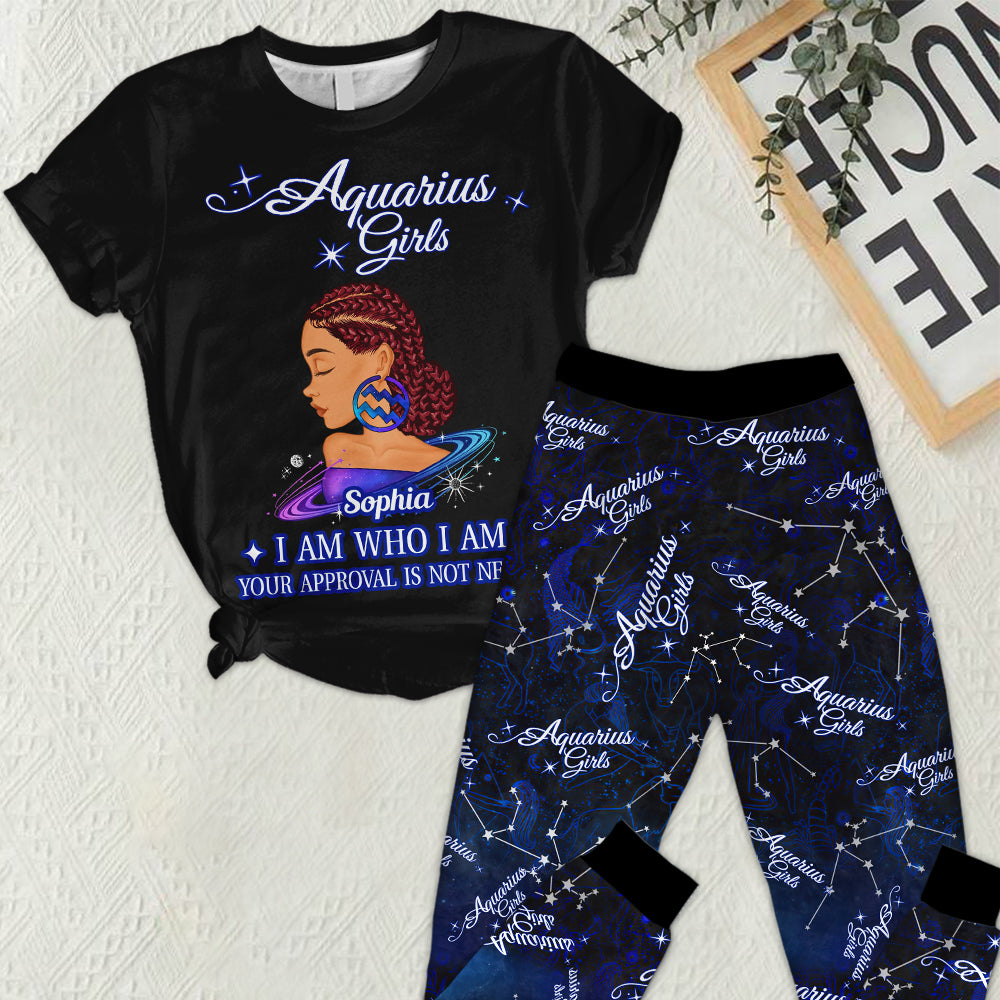 Premium Pajamas Set - Personalized Women's Pajama Set, Gift For Aquarius Girl