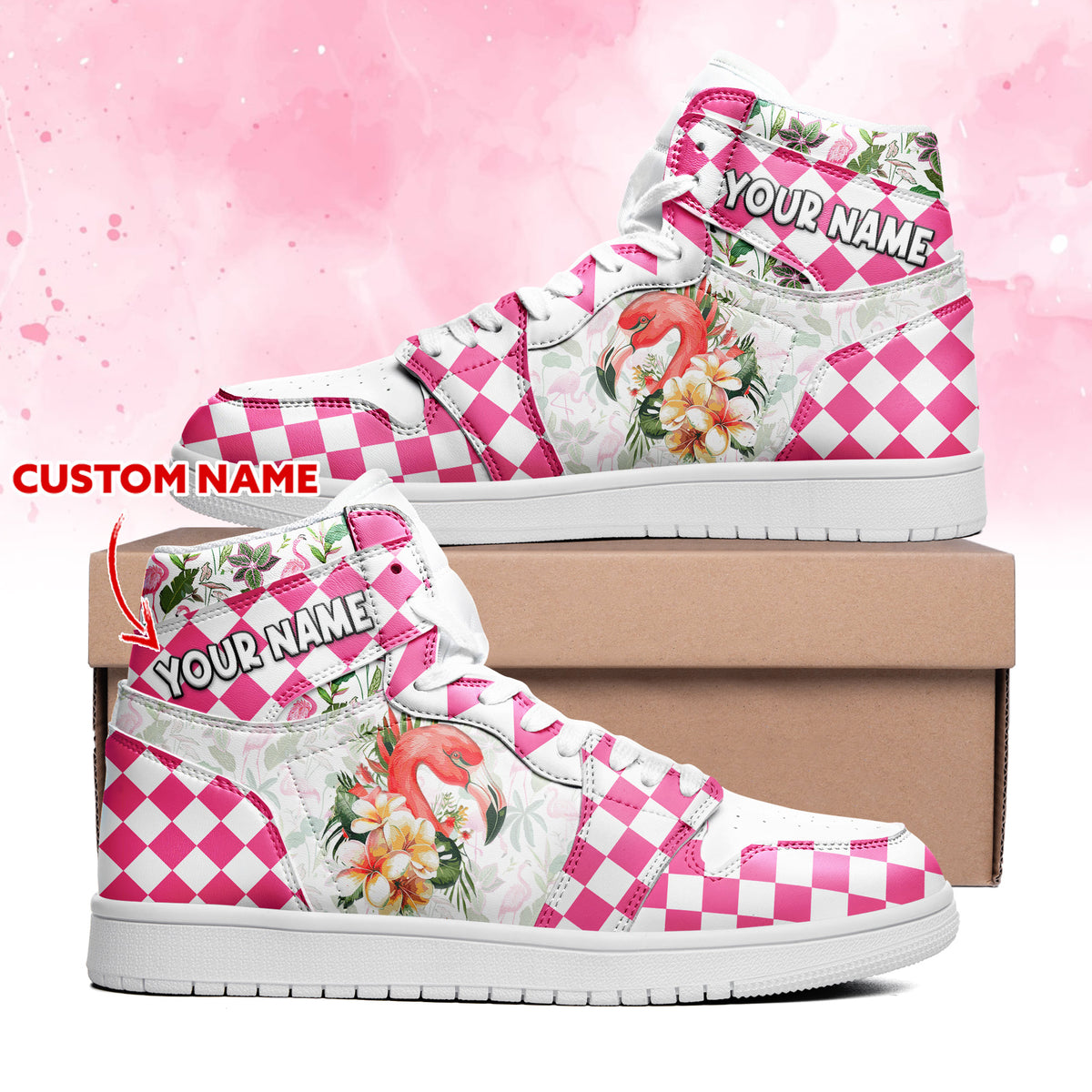 Personalized Shoe - Gift For Woman Flamingo Lovers