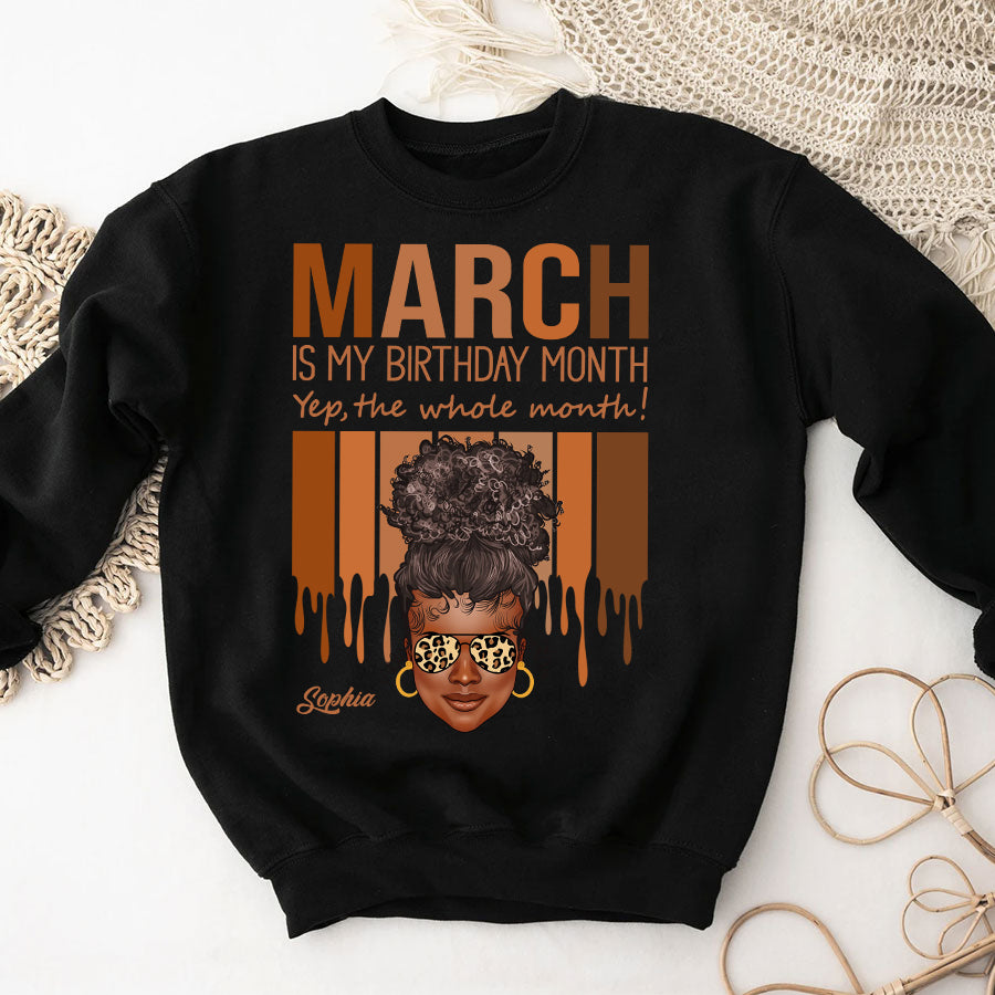 Custom Birthday Shirt, March Birthday Shirts For Woman, March Birthday Gifts