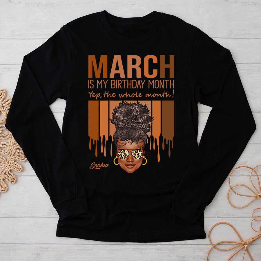 Custom Birthday Shirt, March Birthday Shirts For Woman, March Birthday Gifts