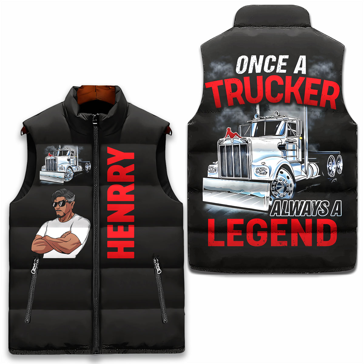 Puffer Vest -Personalized Gift Ideas For Truck Drives