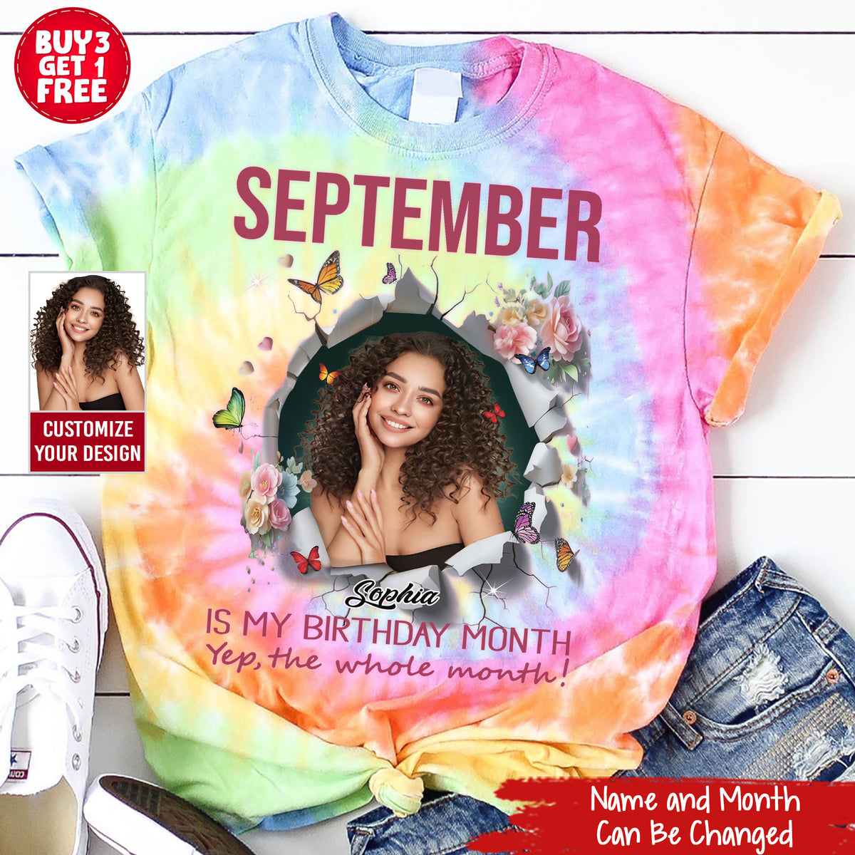 September Birthday Shirt, Custom Birthday Shirt, Queens are Born In September, September Birthday Shirts For Woman, September Birthday Gifts, Melanin Afro Woman Shirt, Black Girl Tee, Afro Queen Black Pride Gift-YPT-TLQ