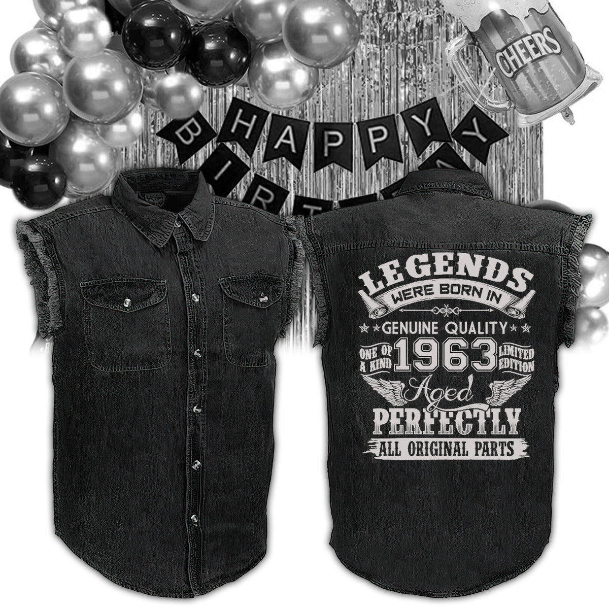 Sleeveless Cutoff jacket