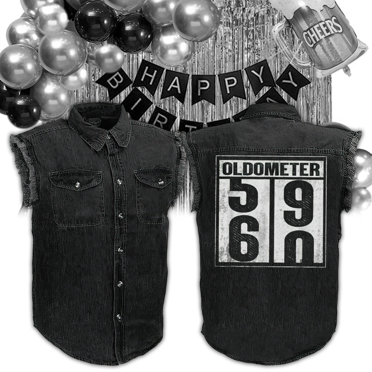 Sleeveless Cutoff jacket