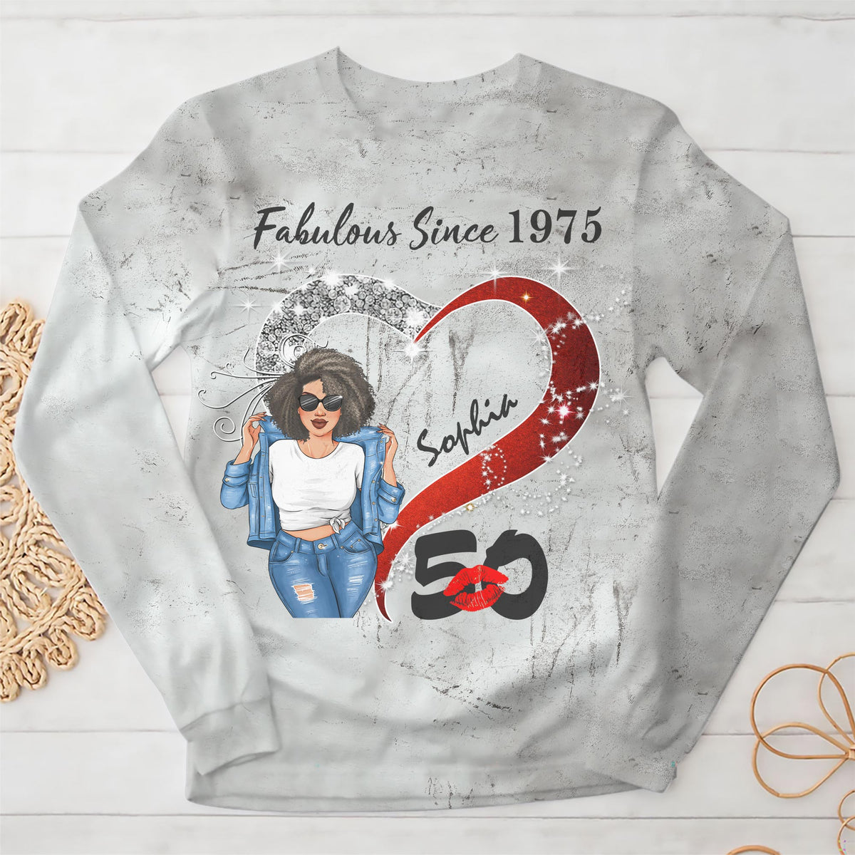 Chapter 50, Fabulous Since 1975 50th Birthday Unique T Shirt For Woman, Custom Birthday Shirt, Her Gifts For 50 Years Old , Turning 50 Birthday Cotton Shirt-YPT-TLQ