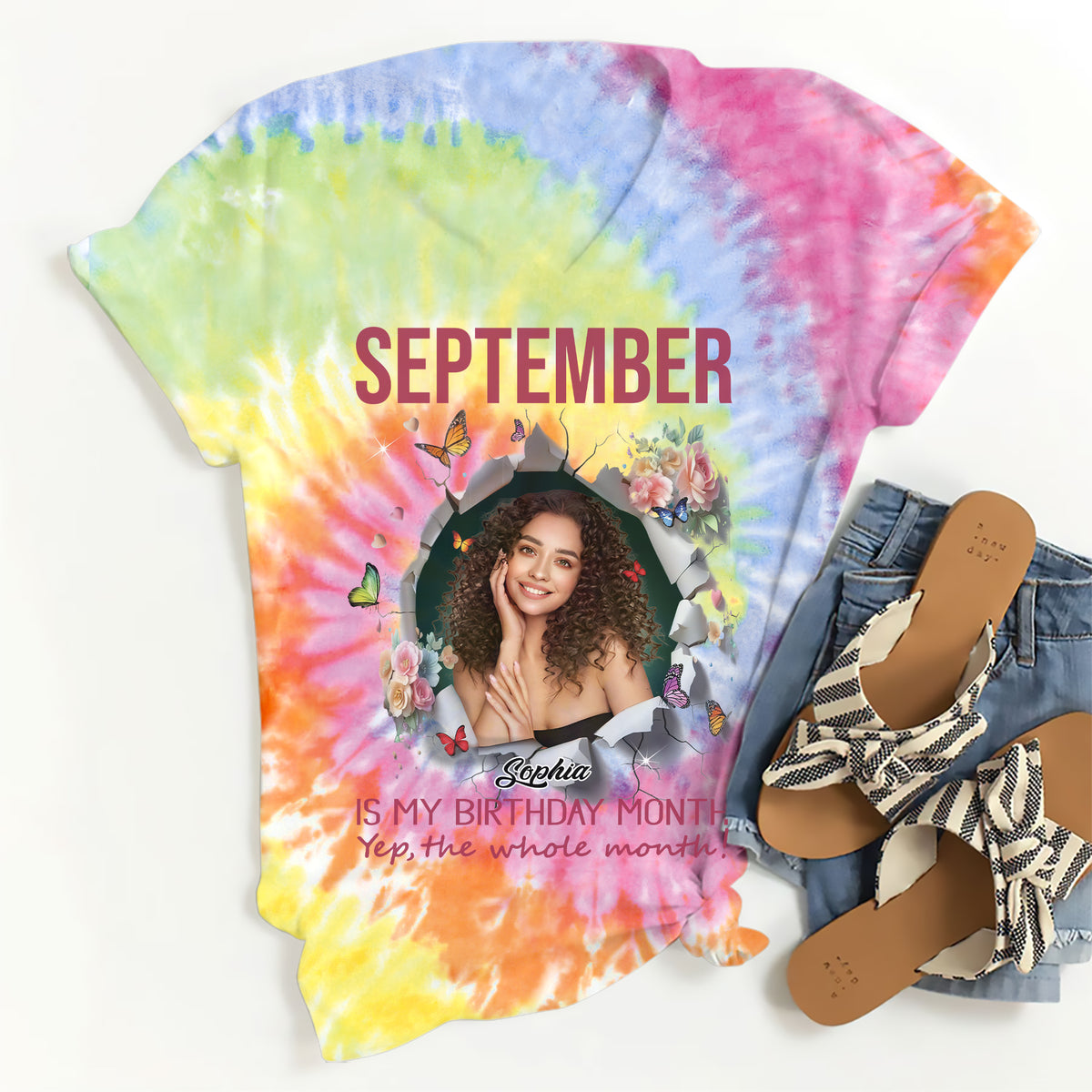 September Birthday Shirt, Custom Birthday Shirt, Queens are Born In September, September Birthday Shirts For Woman, September Birthday Gifts, Melanin Afro Woman Shirt, Black Girl Tee, Afro Queen Black Pride Gift-YPT-TLQ