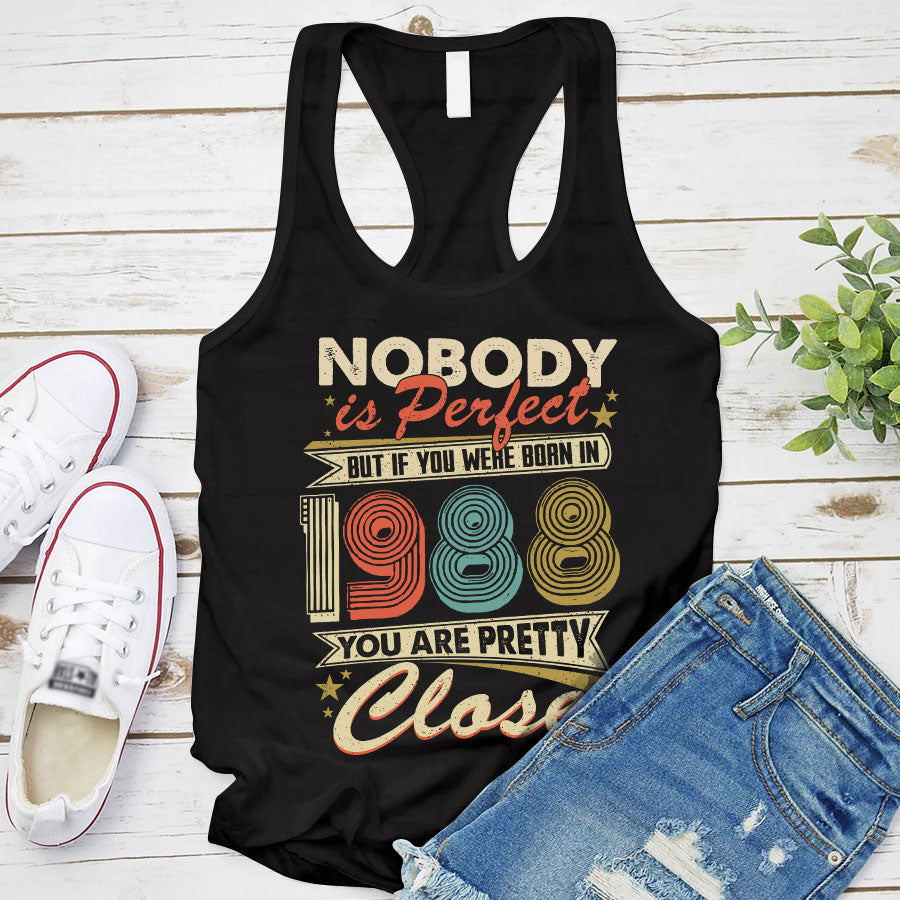 35th Birthday Shirts, Custom Birthday Shirts, Turning 35 Shirt, Gifts For Women ,Men Turning 35, 35 And Fabulous Shirt, 1988 Shirt, 35th Birthday Shirts