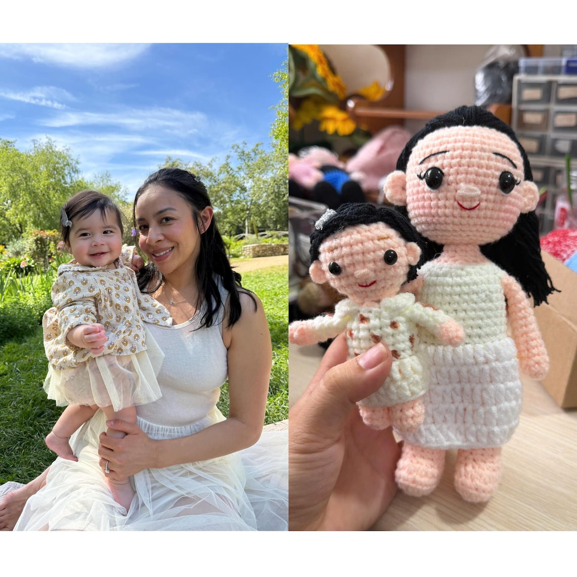 Custom Nurse Crochet Doll from Photo, Personalized RN Gift, Handmade Amigurumi Nurse Plush, Nurse Appreciation Gift