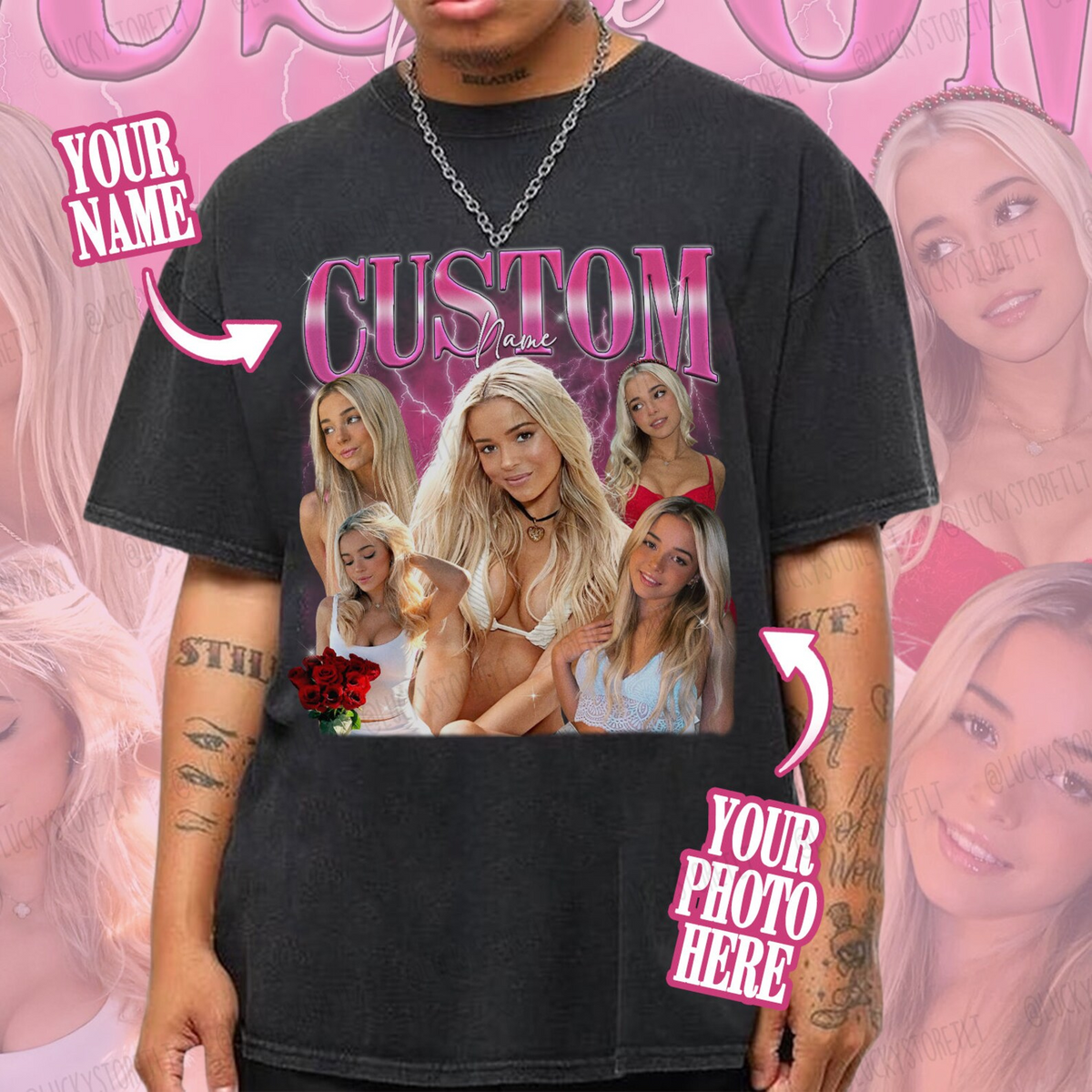 Custom T Shirts With Photo, Personalized Photo T Shirts, Valentines Gifts For Her, Valentines Day Shirts, Customized Tee Shirts, Shirt Birthday, Gifts For BF