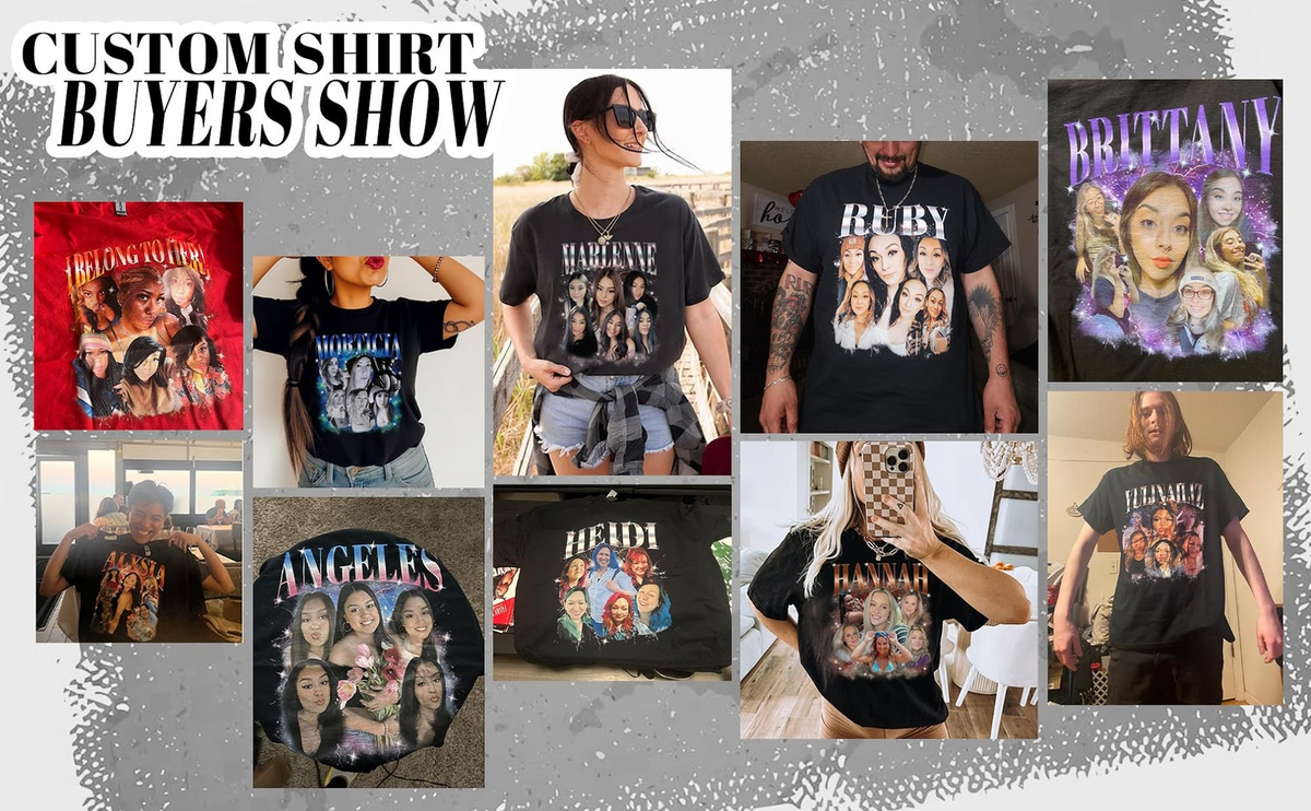 Custom Picture T Shirts, Custom Made T Shirts With Photos, Valentines Gifts, Shirt For Valentine&#39;s Day, Customized Tee Shirts, Birthday Gifts