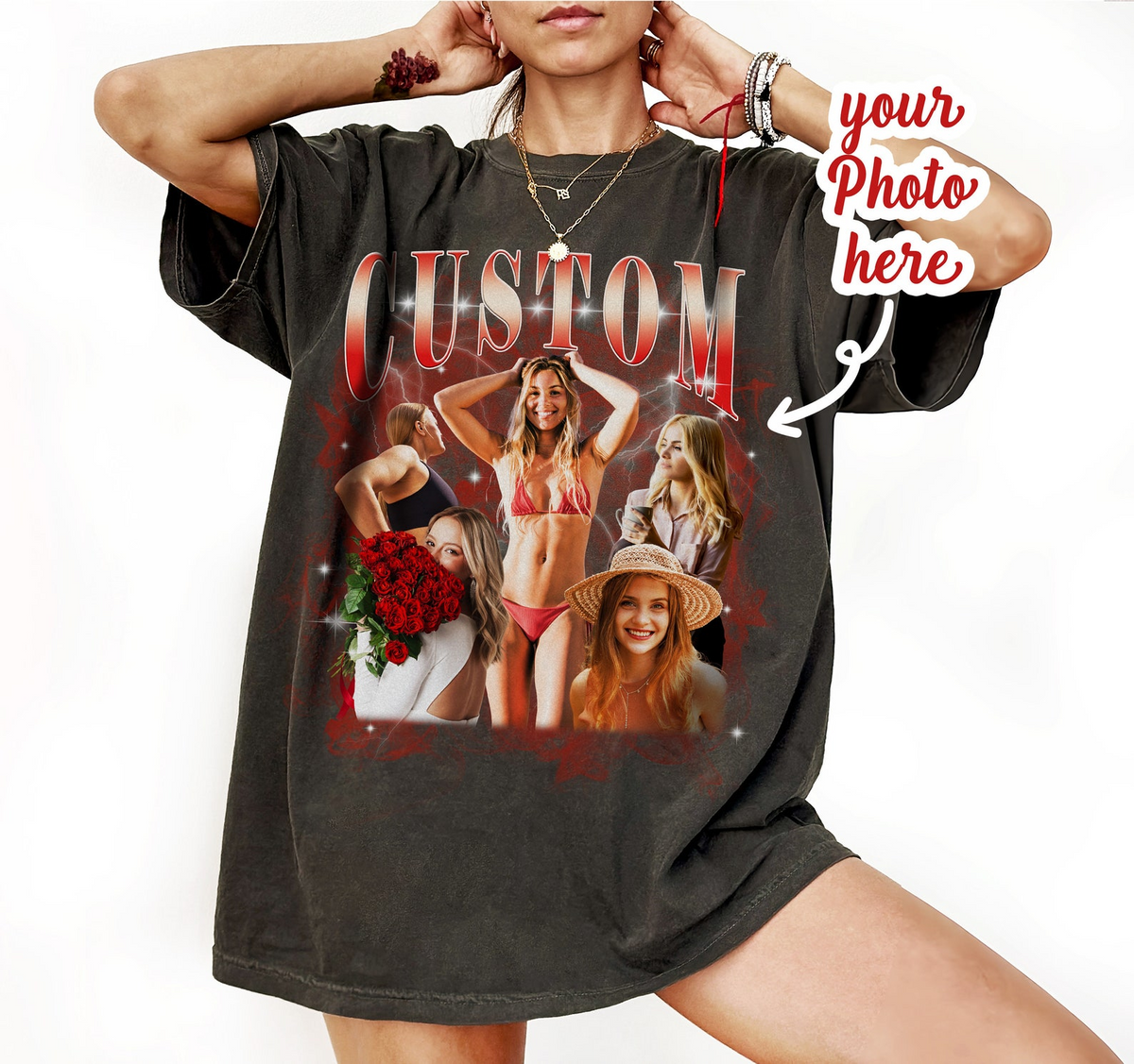 Custom Image T Shirt, Custom Made T Shirts With Photos, Valentines Gifts For Men, Shirt Valentine, T Shirt Printing, Shirt Birthday, Presents For Friends