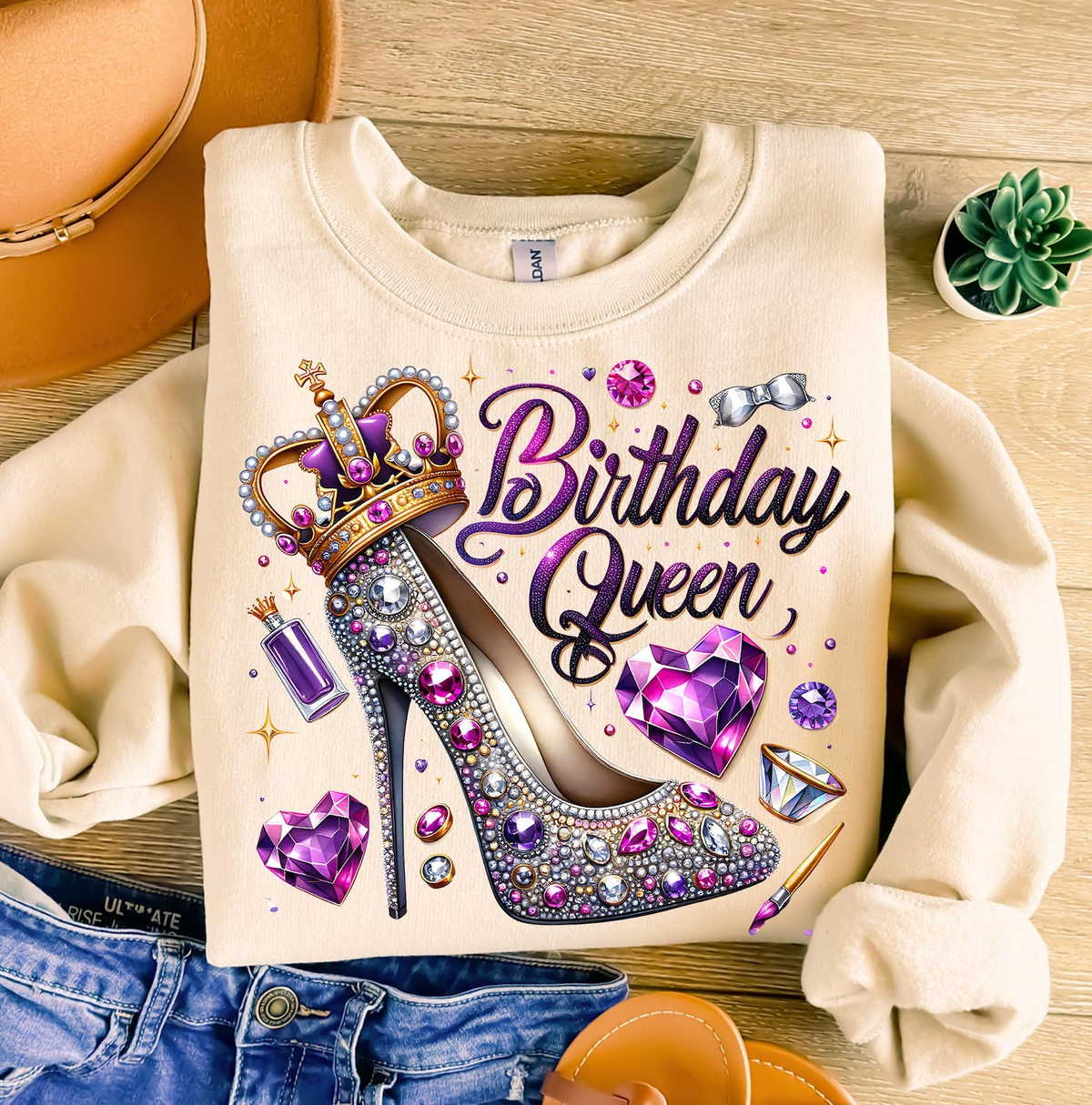 Birthday Queen Shirts, Custom Birthday Shirts, Birthday Shirts For Black Women, Its My Birthday Shirt, Birthday Queen Shirt-YPT