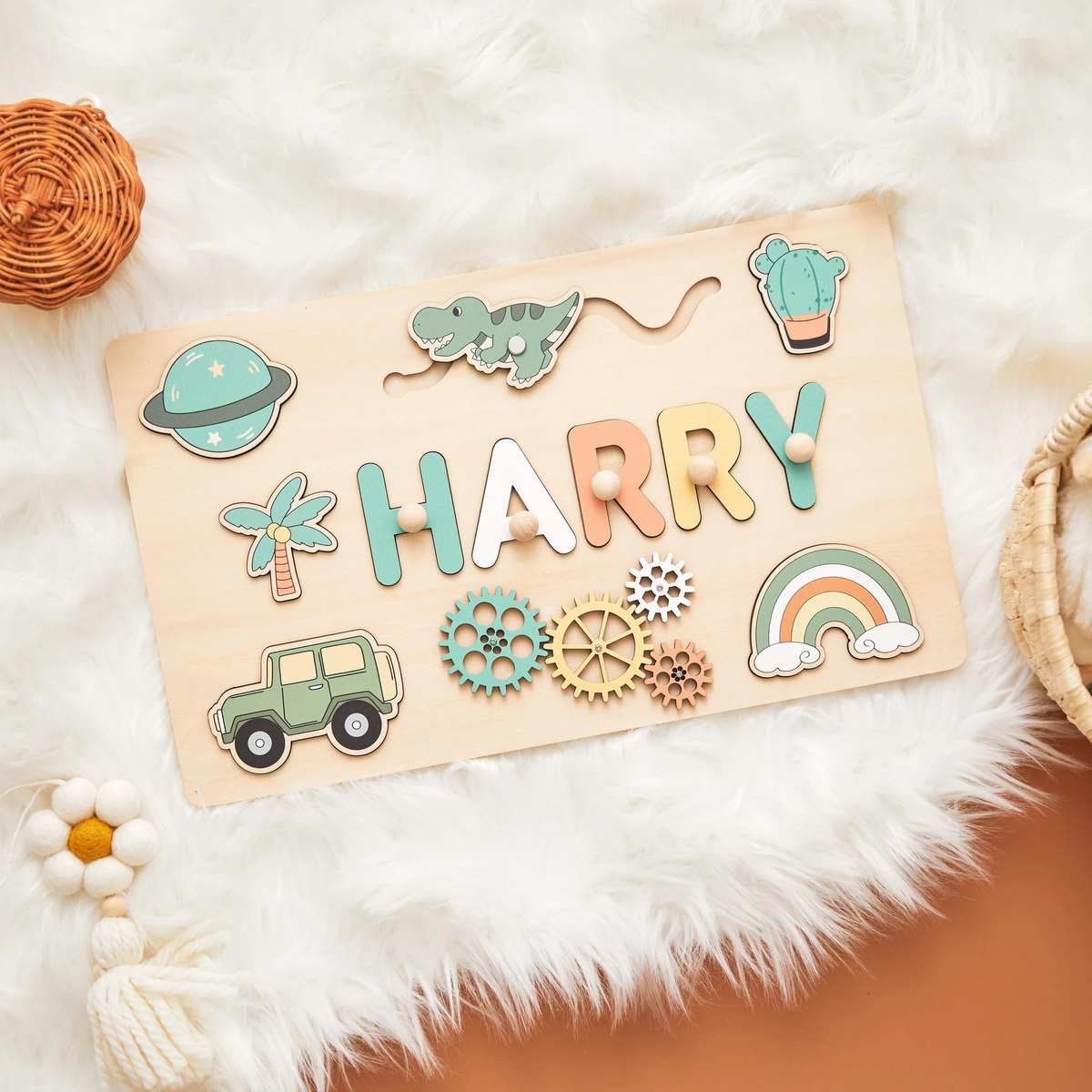 Personalized BusyBoard, Christmas Gifts For Kids, Custom Sensory Board for kids, Toys for kids, Montessori Board, Wooden Puzzle Board