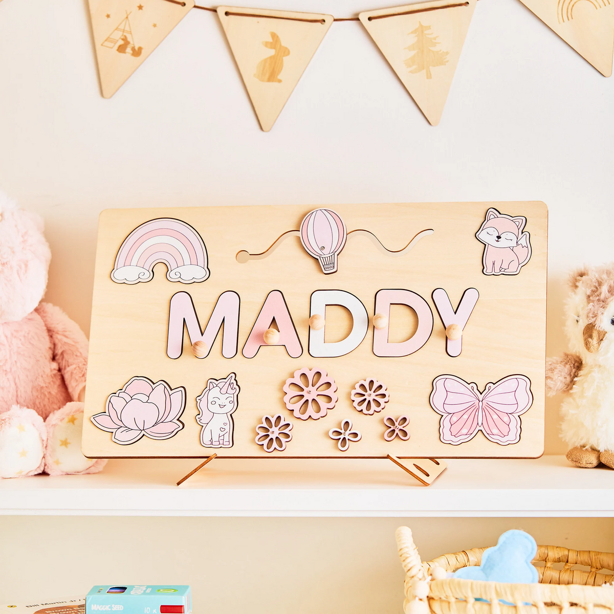 Personalized BusyBoard, Christmas Gifts For Kids, Wooden Puzzle Board, Custom Sensory Board for kids, Toys for kids, Montessori Board