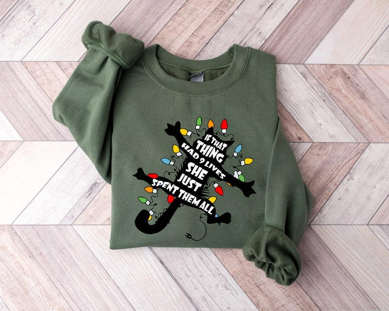 Griswold Cat Wrapped in Christmas Lights Shirt, Christmas Sweatshirt, Funny Christmas Vacation Hoodie, Holiday Sweatshirt, Christmas shirt