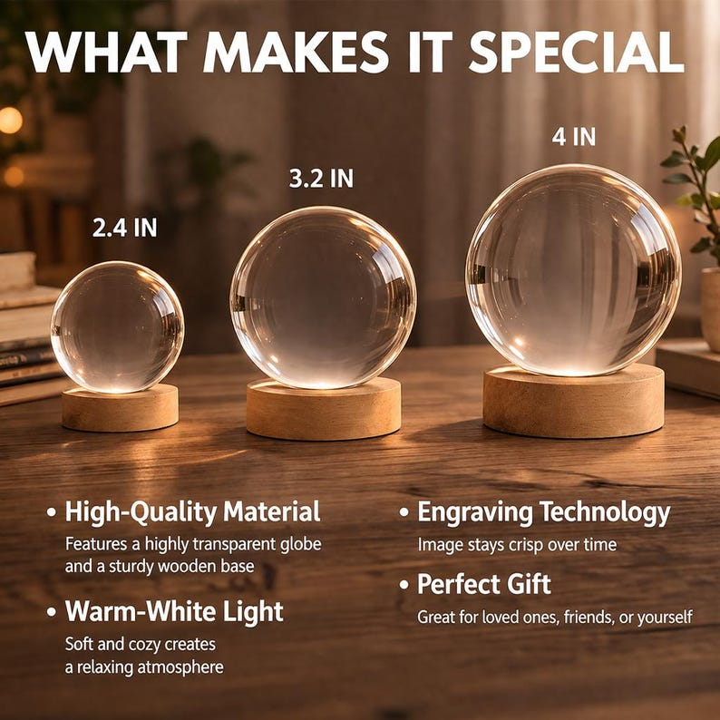 Personalized Funny Teacher Crystal Ball Night Light, Custom Teacher Appreciation Gift, Cute Classroom Decor Lamp for Teachers