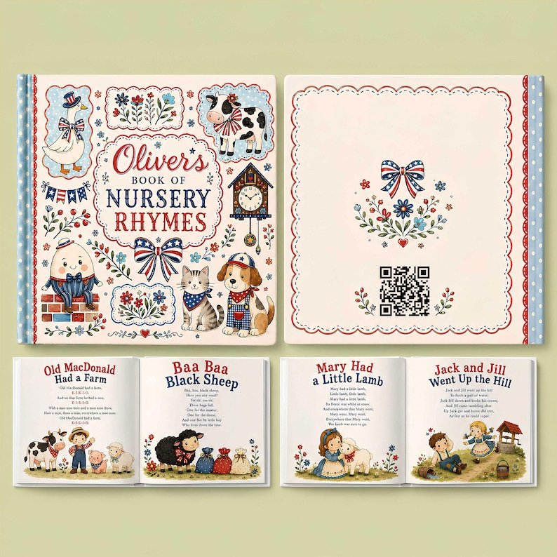 Personalized Bedtime Prayer Book for Kids | Custom Name Christian Baby Gift | Baptism Gift | Bedtime Prayers