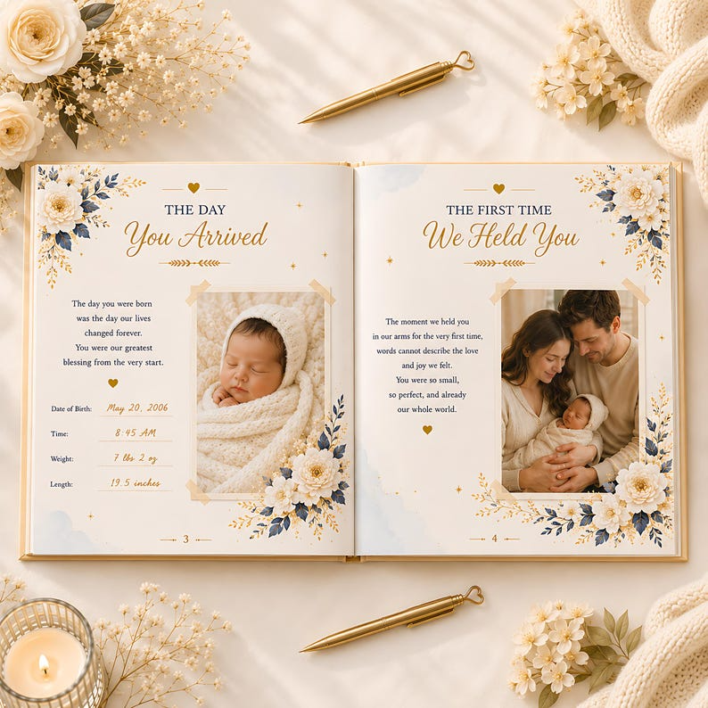 Personalized Graduation Memory Book, Custom Name Photo Keepsake, Baby Days to Graduation Day Story, Senior Gift for Daughter Son 2026