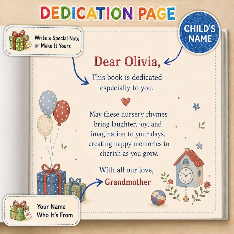 Personalized Bedtime Prayer Book for Kids | Custom Name Christian Baby Gift | Baptism Gift | Bedtime Prayers