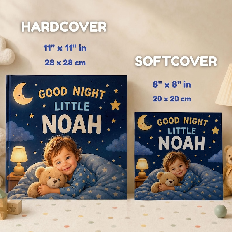 Personalized Bedtime Book, Custom Photo Book, Good Night Story, Custom Name Book, Toddler Gift, Baby Gift