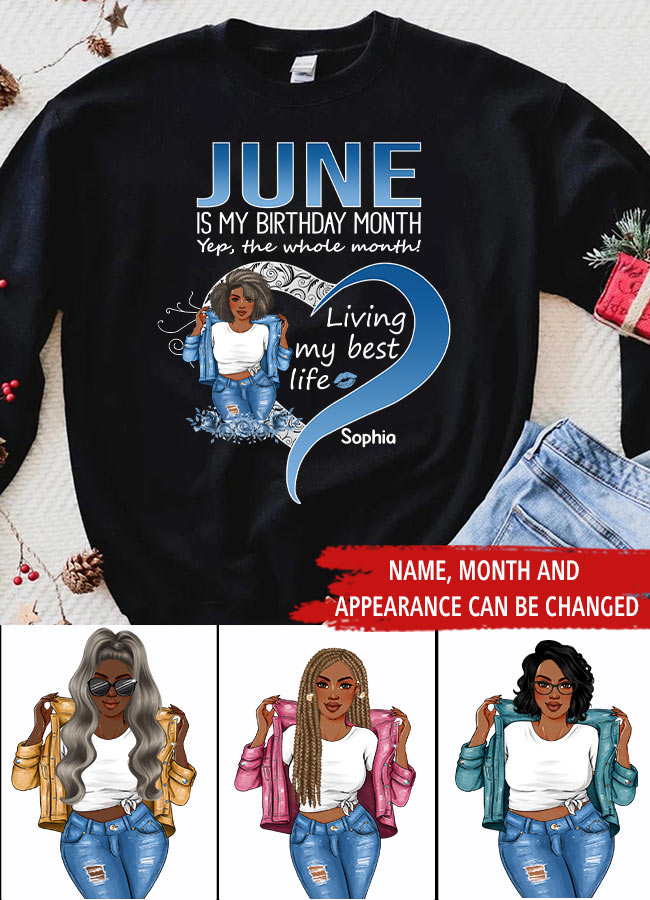 June Birthday Shirt, Custom Birthday Shirt, Queens Born In June, June Birthday Gifts, June Shirts For Woman