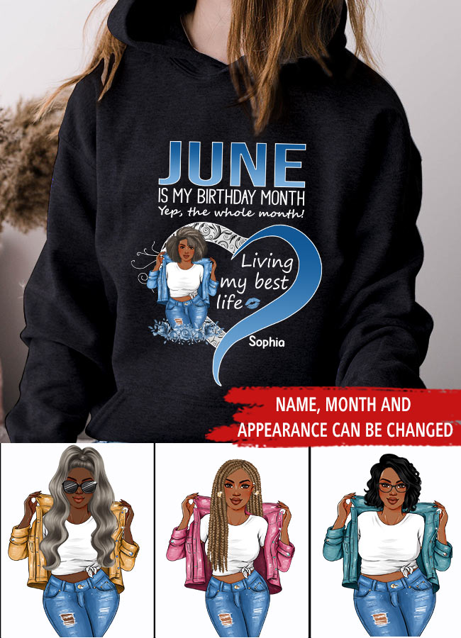 June Birthday Shirt, Custom Birthday Shirt, Queens Born In June, June Birthday Gifts, June Shirts For Woman