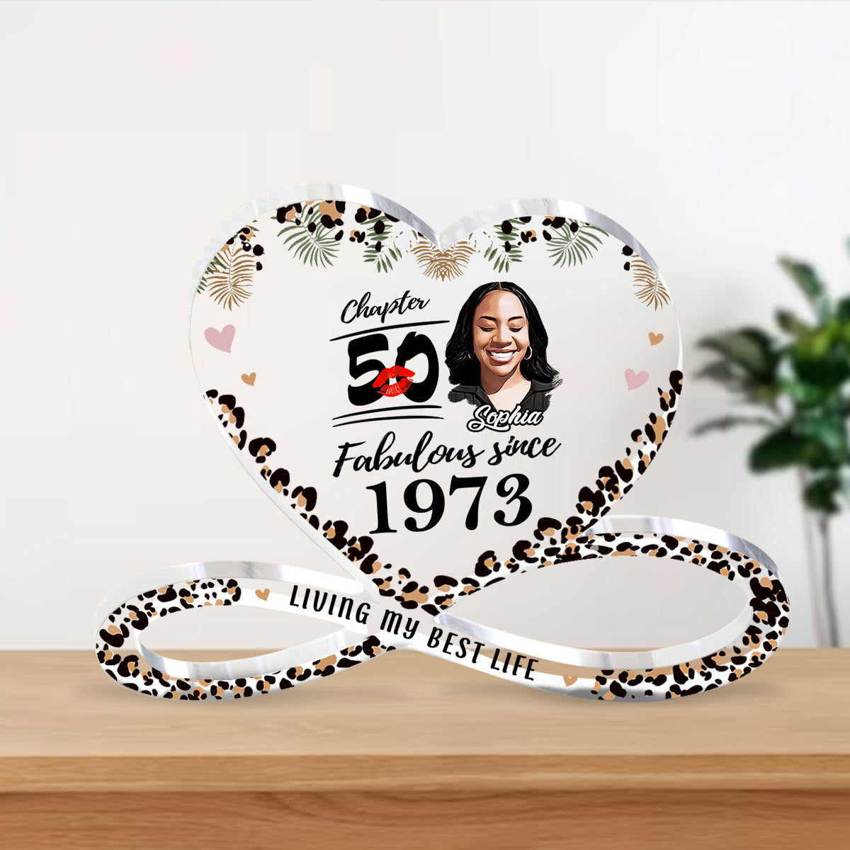 Personalized acrylic plaque, 50th Birthday Gifts For Her, 50 And Fabulous Gifts, Gift Ideas 50th Birthday Woman