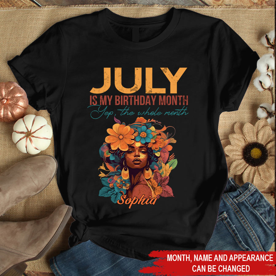 July Birthday Shirt, Custom Birthday Shirt, Queens Born In July, July Birthday Shirts For Woman