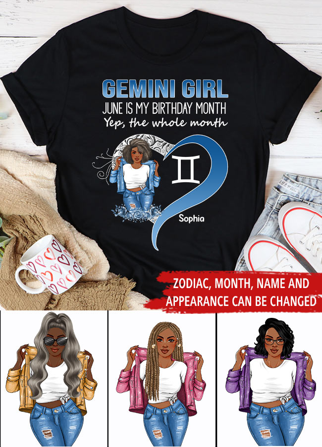 Personalized Birthday Shirts, Zodiac T Shirt, Zodiac Signs Shirt, Gemini Birthday T Shirt, Custom Birthday Gifts