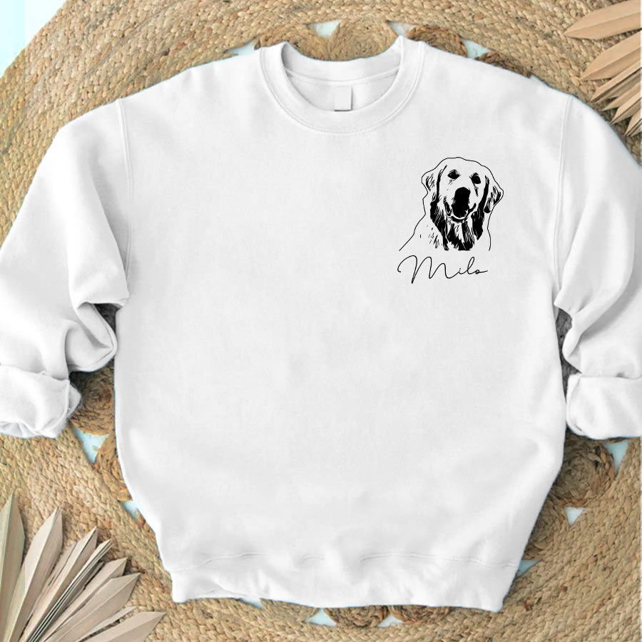 Custom Photo Dog, Personalized Dog Shirt, Gift For Dog Lover, Dog Mom Dad Shirt, Labrador Retriever Lover