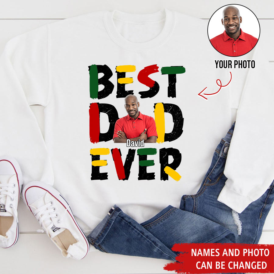 Personalized Fathers Day Shirts, Father‘s Day T Shirts, Custom Photo Father’s Day Gift Ideas From Son, Bonus Dad Shirt