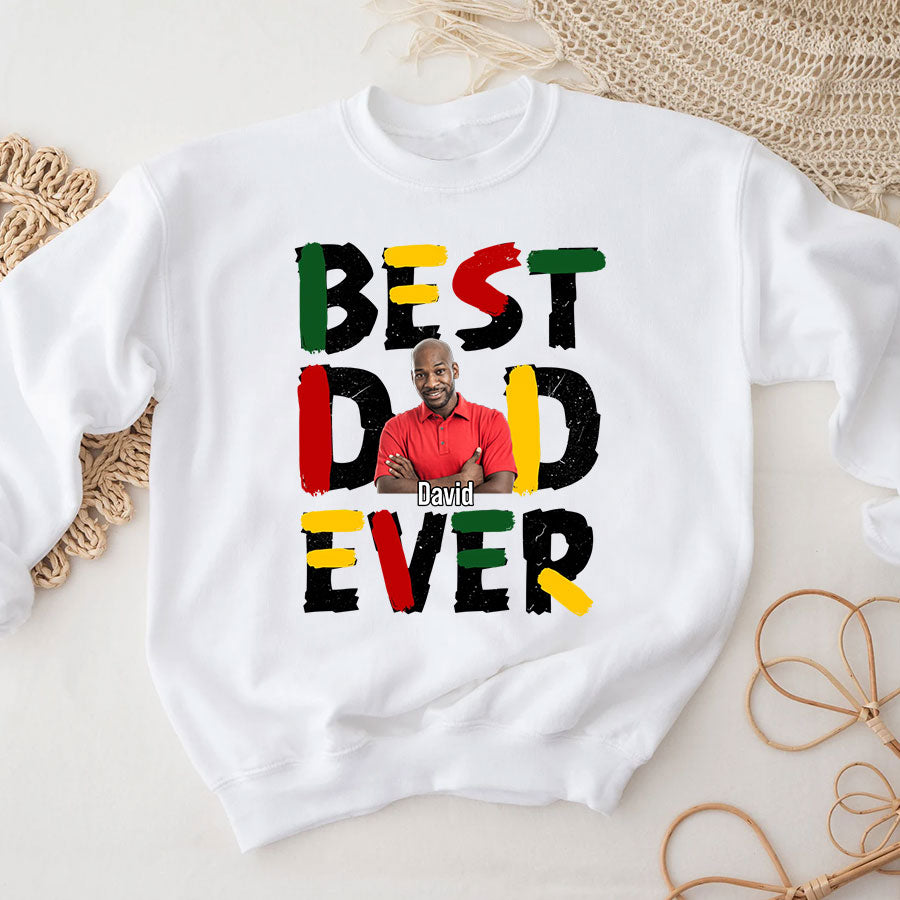 Personalized Fathers Day Shirts, Father‘s Day T Shirts, Custom Photo Father’s Day Gift Ideas From Son, Bonus Dad Shirt