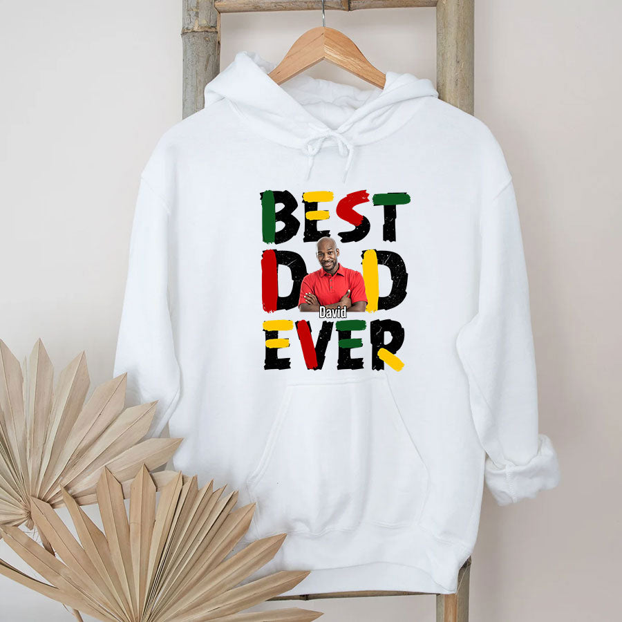 Personalized Fathers Day Shirts, Father‘s Day T Shirts, Custom Photo Father’s Day Gift Ideas From Son, Bonus Dad Shirt