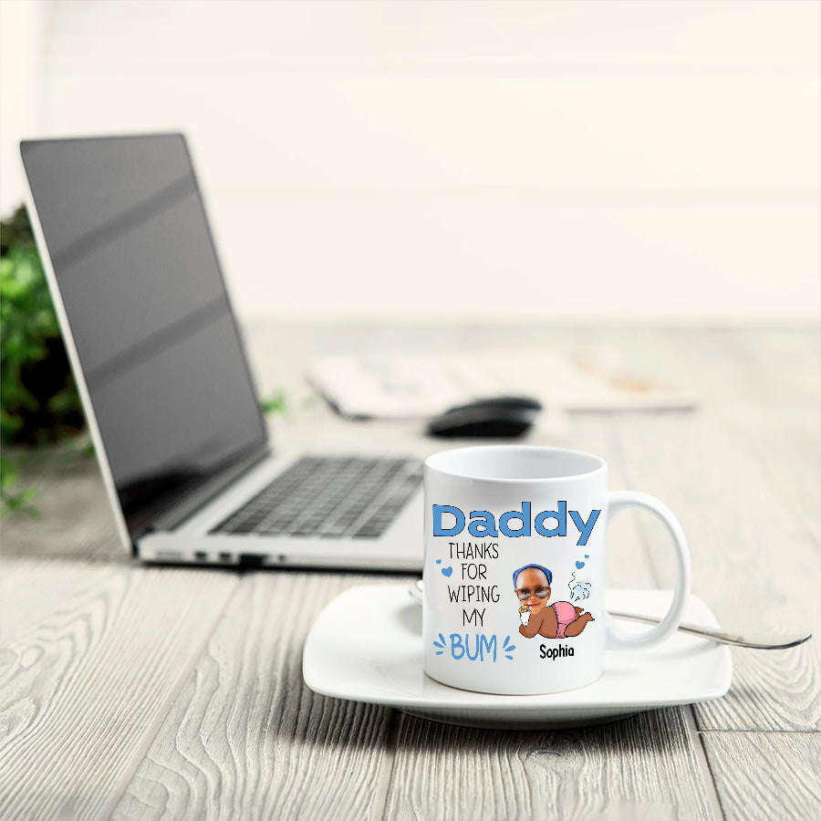 Personalized fathers Day Mugs, Happy Father Day Mug, Father‘s Day Mug, Funny Dad Coffee Mugs, Coffee Cups