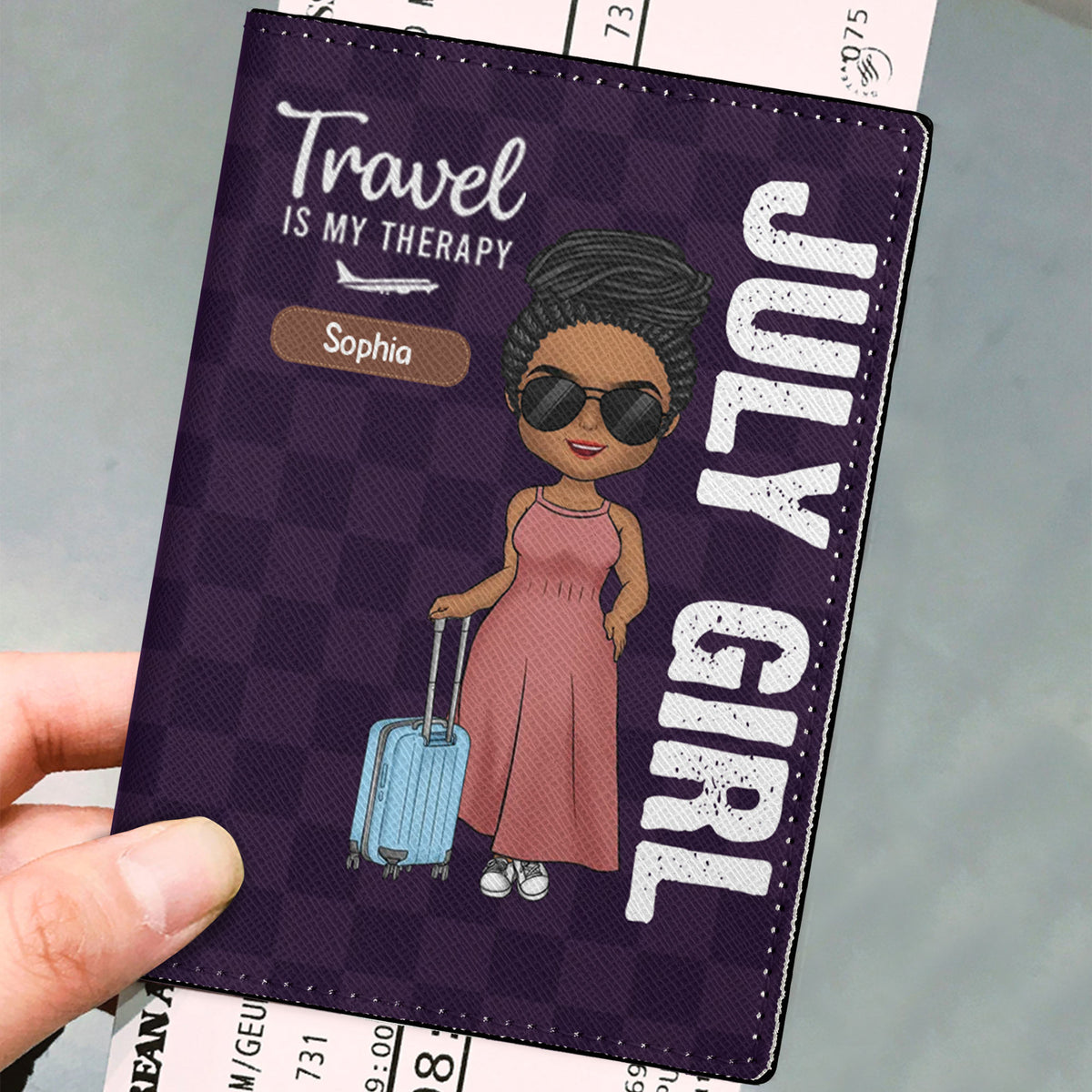 Personalized Passport Cover, Customized Gifts For July Girls, Living My Best Life, Best Gift For Friend, July Girls