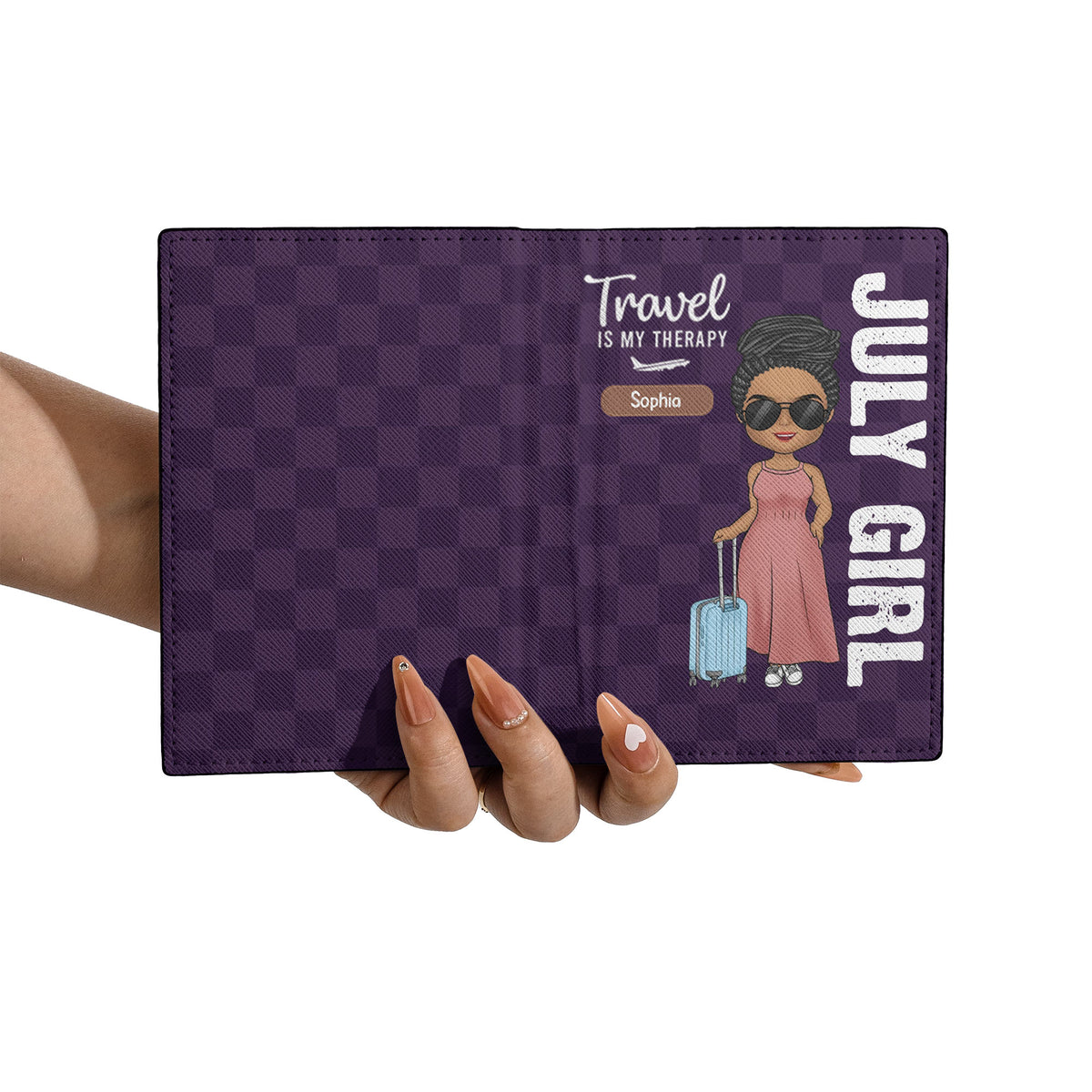 Personalized Passport Cover, Customized Gifts For July Girls, Living My Best Life, Best Gift For Friend, July Girls