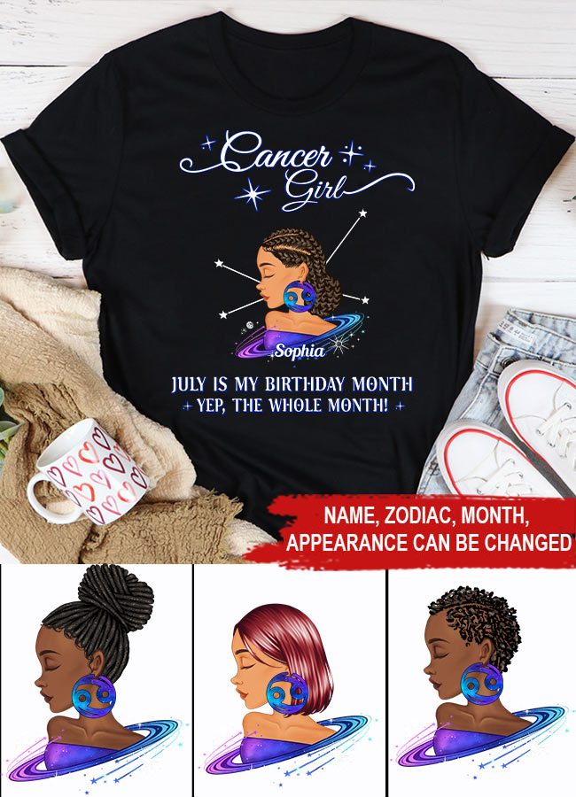 Custom Birthday Shirt, Cancer Zodiac T Shirt, Cancer Birthday Shirt, Cancer T Shirts For Ladies, Cancer Queen T Shirt