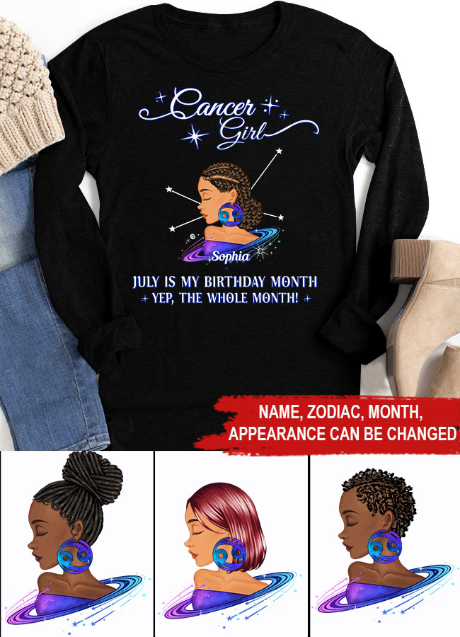 Custom Birthday Shirt, Cancer Zodiac T Shirt, Cancer Birthday Shirt, Cancer T Shirts For Ladies, Cancer Queen T Shirt