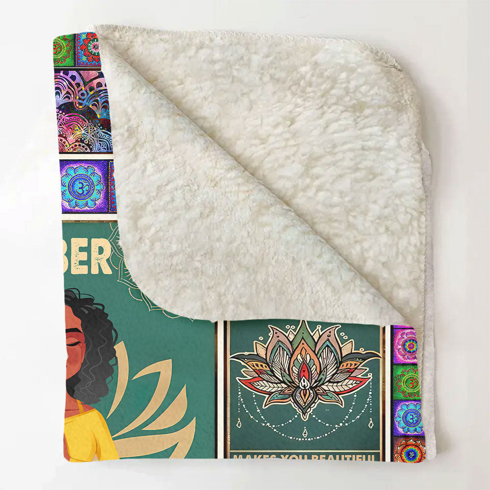 Personalized Custom Blanket - Gift For Yoga Lover - The Soul Of A Witch